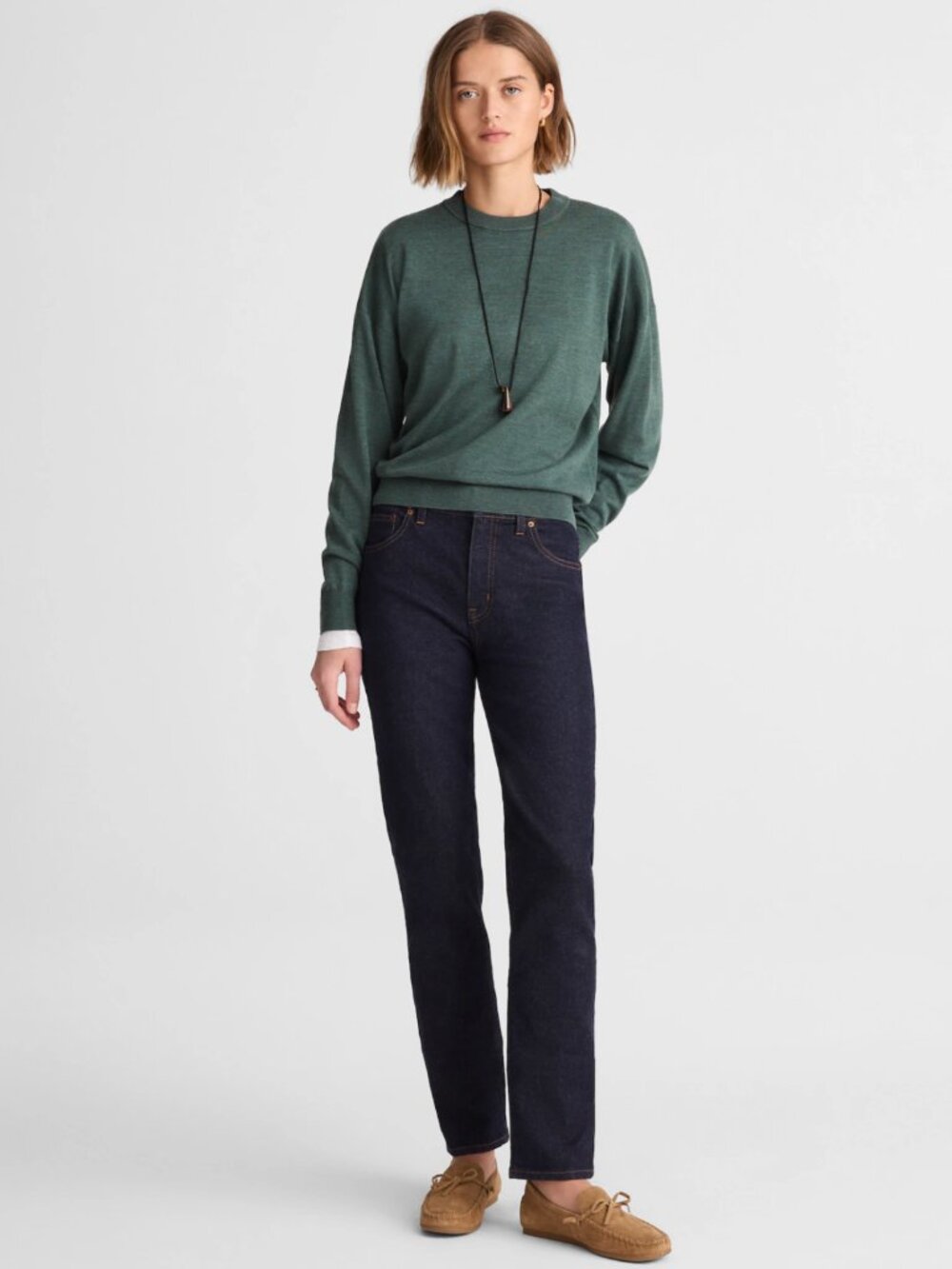 Madewell The Jules Slim-Straight Jeans 27 Mid Rise Dark Wash NWT $148.00